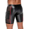 NEK Short avec zip Ormeto Noir-Rouge
